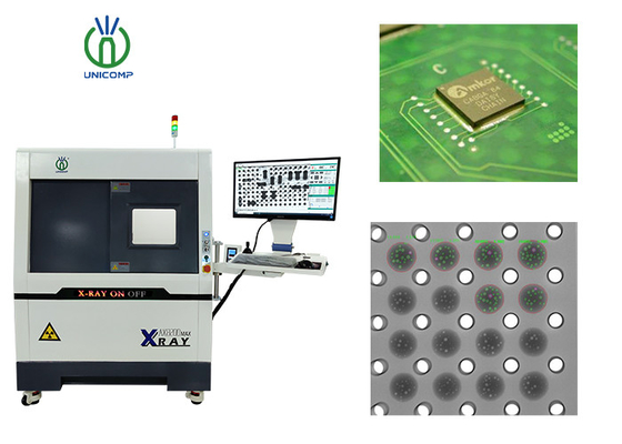 Mesin X-Ray Real-Time dengan 5 Mikron Fokus X-Ray Tube untuk BGA Soldering Balls Checking