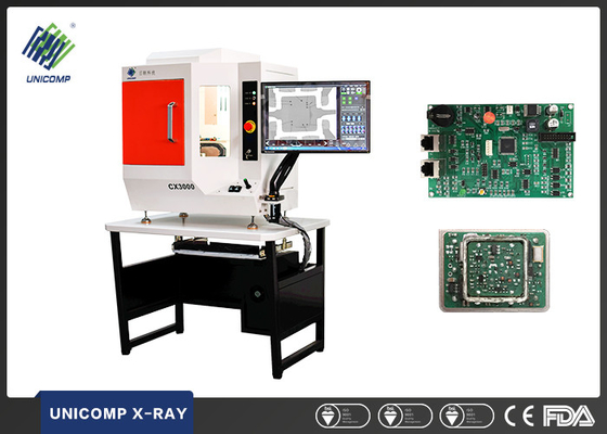 CX3000 Electronics PCBA Mesin Deteksi Ray Unicomp X, Benchtop X Ray Machine
