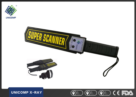 Super Scanner Hand Held Metal Detector 22KHz Frequency UNX3003B1 Untuk Hotel Metro