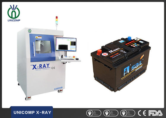 Mesin sinar-X Unicomp AX8200B untuk baterai Li-ion Polimer Pukulan silindris Dilaminasi Kumparan sel berliku secara otomatis
