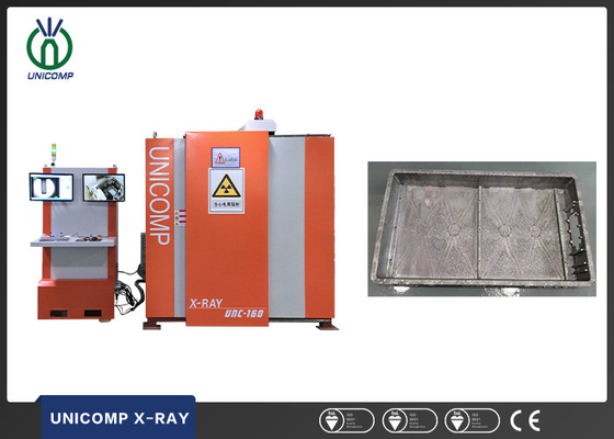 Unicomp UNC160 X-ray machine untuk EV Lithium Battery housing die casting cracks porositas pengujian NDT