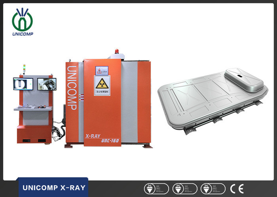 Mesin inspeksi sinar X Unicomp Industrial UNC160 untuk Aluminium Die-casting Battery Housing retak pemeriksaan NDT