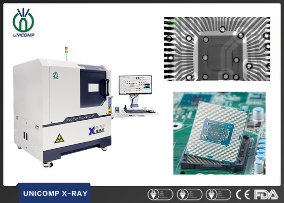 Chipset Lead frame Inspeksi Kualitas Bagian dalam oleh Unicomp 5um tabung tertutup Mesin AX7900 X Ray