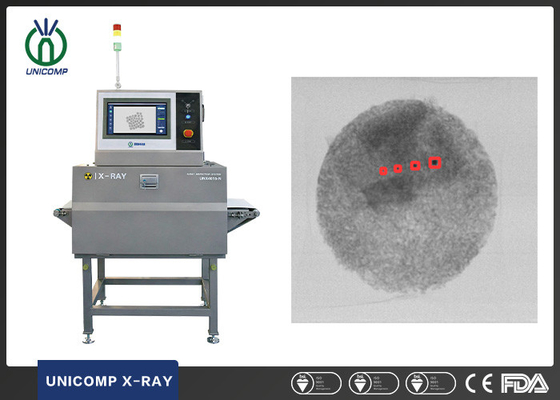 Pemeriksaan x-ray makanan kemasan kecil untuk deteksi benda asing dengan auto-rejector