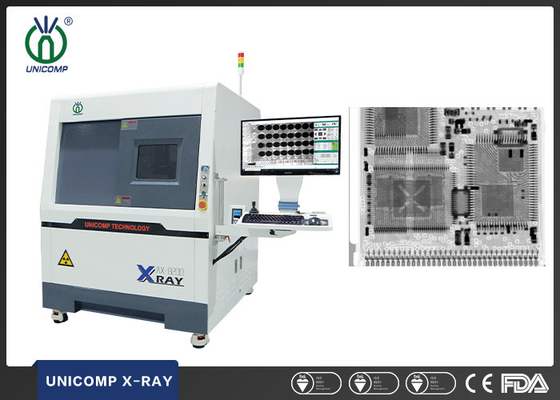 90kV maintanence free closed tube SMT X-Ray machine Unicomp AX8200MAX untuk BGA LED solder void pengukuran
