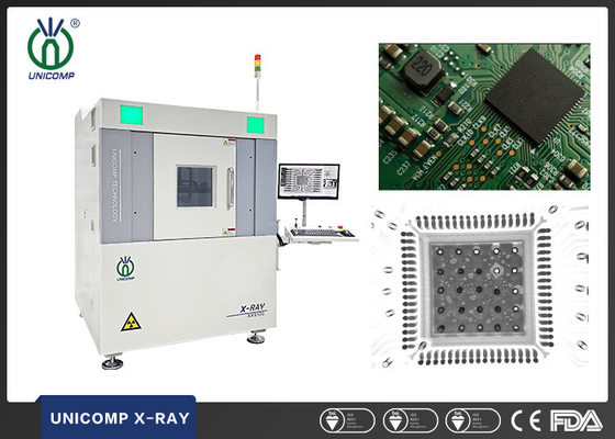 Unicomp AX9100 Pengukuran otomatis dengan pemrograman CNC peralatan X-Ray untuk kualitas solder PCBA BGA CSP QFN reflow
