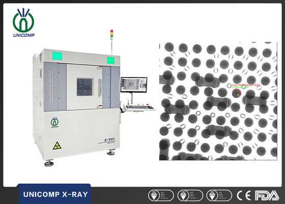 Unicomp AX9100 X Ray Inspection Equipment 130KV Closed Tube FPD Image Untuk BGA PCBA
