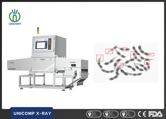 Mesin Inspeksi X Ray Makanan Otomatis UNX6010B Untuk Kontaminasi Benda Asing