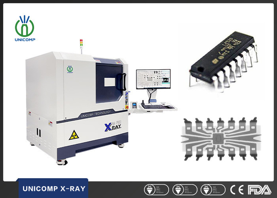 Mesin PCBA Unicomp X Ray AX7900 FPD Resolusi Tinggi Untuk Pemeriksaan Kawat BGA Die Bond