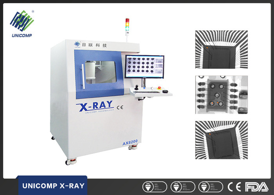 Unicomp AX8200 dengan Mesin FPD 100kv Pcb X Ray untuk Pengujian Kualitas PCBA