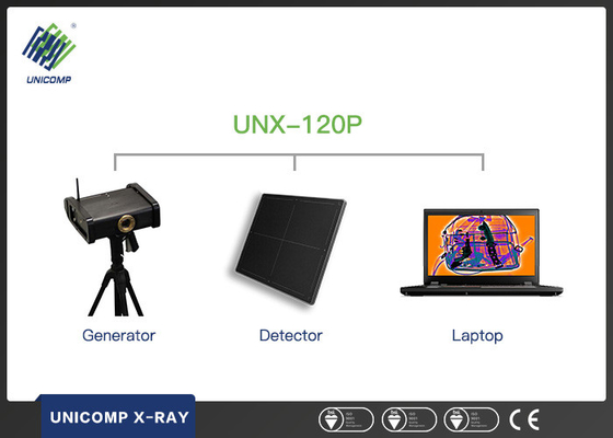 Sistem Radiografi Portabel UNX-120P Unicomp X Ray Mendeteksi Senjata Peledak