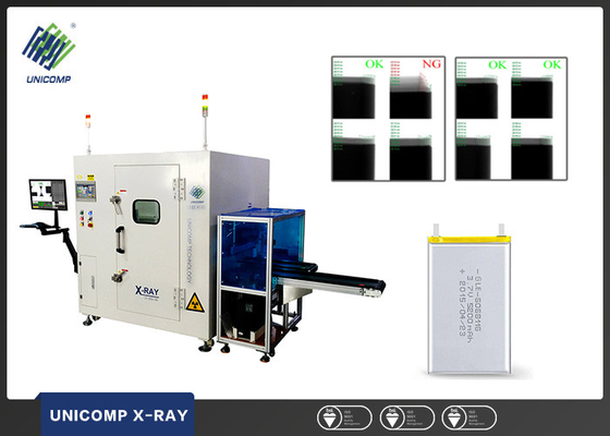 In-line Polymer Lithium Battery XRay Machine Detector untuk baterai ukuran varous