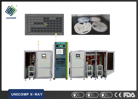 0,1 m / s Auto SMD X Ray Chip Counter Ukuran Terowongan 440mm Untuk Inspeksi Gulungan Besar