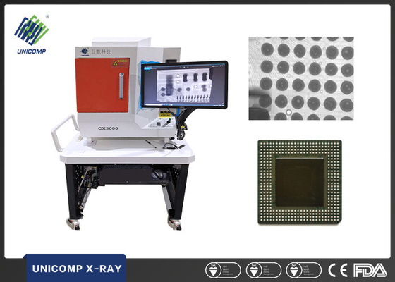 1uSv / h 0.5kW Desktop X Ray Machine 5μm Untuk Papan PCBA