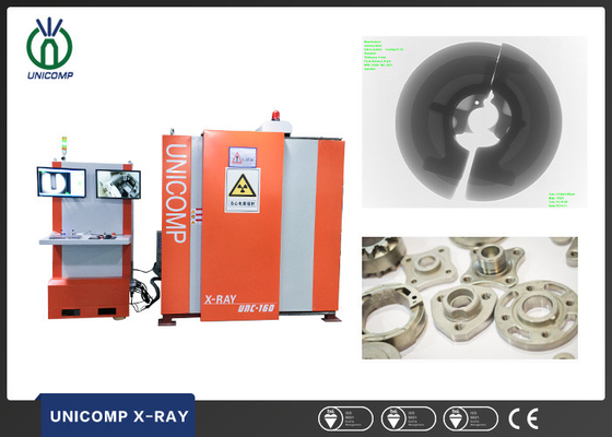 Unicomp Multi Axis NDT X Ray Machine 160KV Untuk Suku Cadang Pengecoran Otomotif