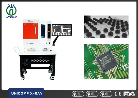 Mesin Benchtop X Ray 0.5kW Unicomp CX3000 Untuk Solder Dingin SMT BGA