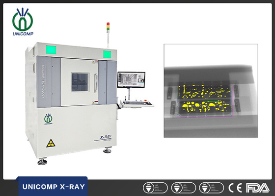 Unicomp 130kV microfocus X-ray AX9100 untuk pengukuran Void solder PCBA Led