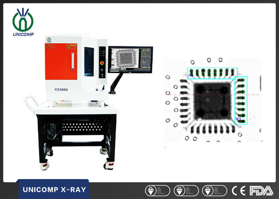 Unicomp 90kV 5um Tabung Tertutup Elektronik X Ray Machine Untuk SMT PCBA BGA