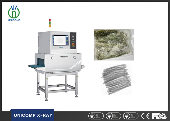 Sistem Inspeksi Sinar X Untuk Bahan Asing/Batu/Plastik/Metal/Partikel Kaca Dalam Asparagus beku/Sayuran beku