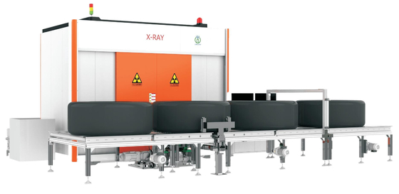 Advanced UNL Series NDT X-RAY Machine untuk Inspeksi Ban DR U Type Line Array Detector