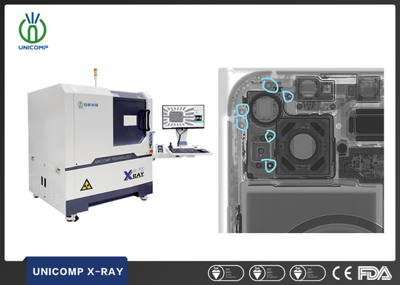 Unicomp AX7900 High Specifications 2D 2.5D X-Ray Machine untuk pemeriksaan ponsel dan pemeriksaan retakan