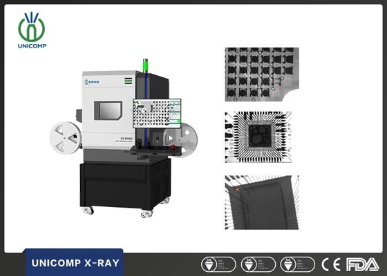 Mesin Inspeksi SMT BGA X Ray Intensifier FPD Unicomp CX3000 0.5kW
