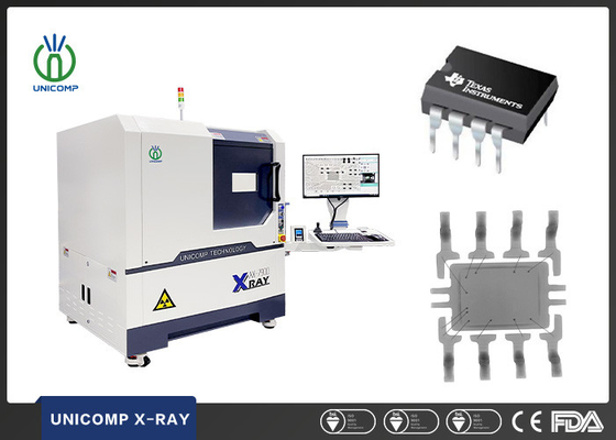 AX7900 Unicomp X Ray Machine 5 Micron Focus Spot Closed Tube Untuk Inspeksi SMT BGA QFN IC