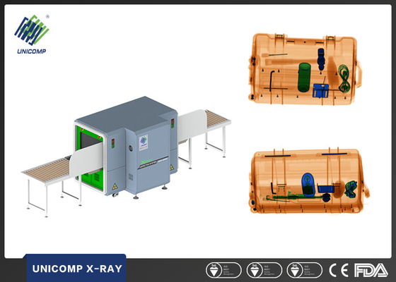 Dual Viewer X Ray Security Scanner UNX6040D Multi energi display Secara otomatis mendeteksi