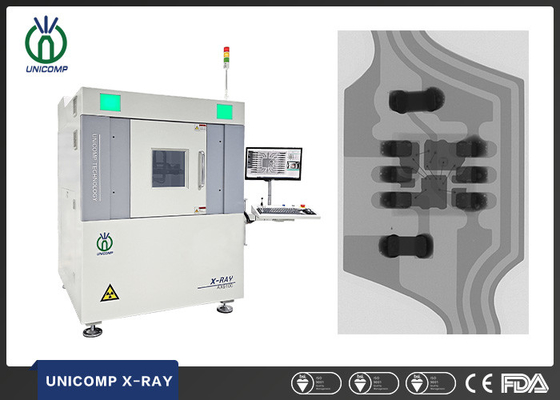 AX9100 Unicomp 2.5D Pcb X Ray Machine 130KV Tabung Tertutup Untuk Inspeksi Void LED