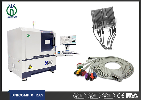 Unicomp microfocus 2.5D mesin inspeksi X-ray AX7900 dengan tampilan miring untuk pemeriksaan Kawat harness & kabel retak