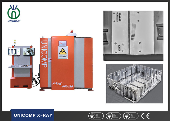Unicomp UMC160 NDT mesin X-ray dengan penanganan robot untuk baterai lithium aluminium casting perumahan cacat las cacat det